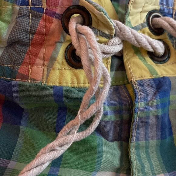 Polo by Ralph Lauren Men’s 34 Plaid Swimtrunks Pocket Embroidered Logo Mesh Line - Picture 9 of 9